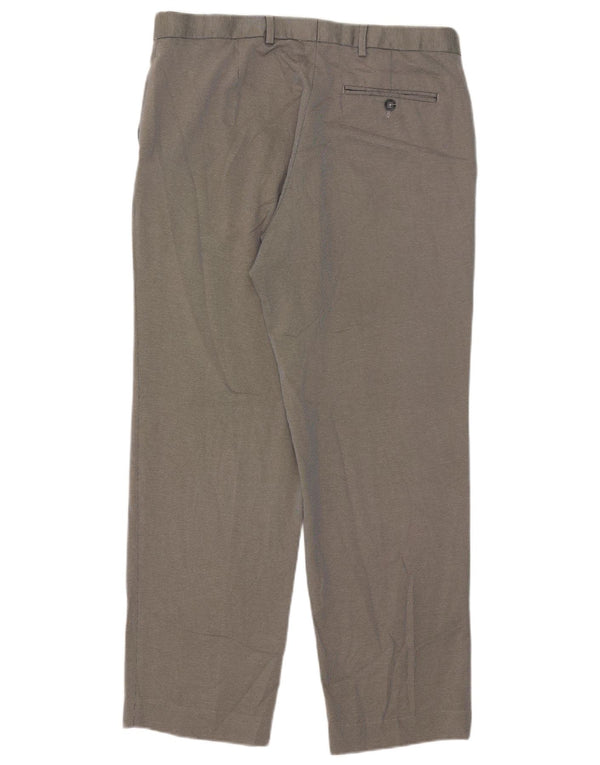 Pantaloni da abito vestibilità regolare Marks & Spencer da uomo W36 L31 poliestere grigio