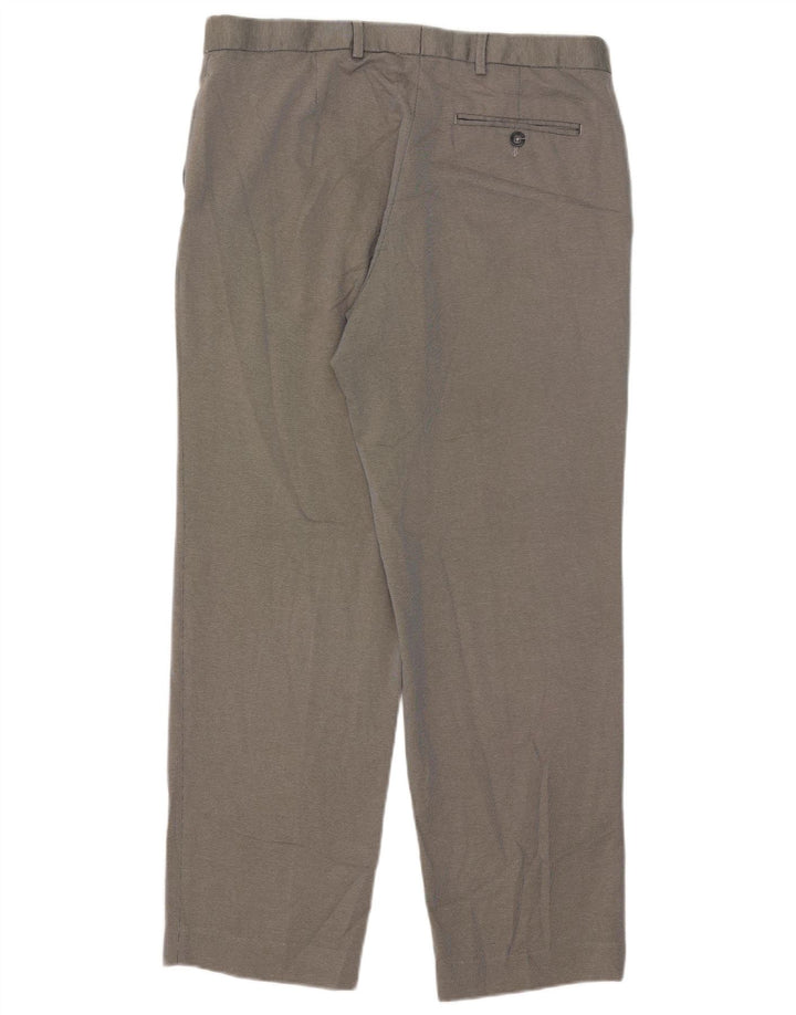 Pantaloni da abito vestibilità regolare Marks & Spencer da uomo W36 L31 poliestere grigio
