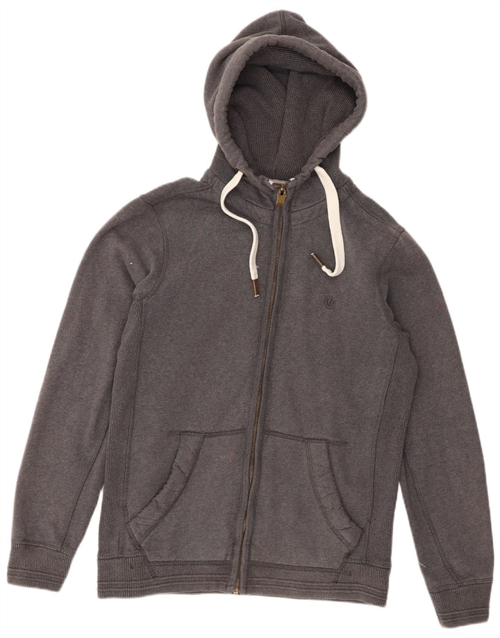Felpa con cappuccio e zip da uomo Fat Face XS in cotone grigio