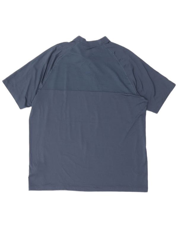 T-shirt Adidas Aeroready da uomo Top XL in poliestere blu navy