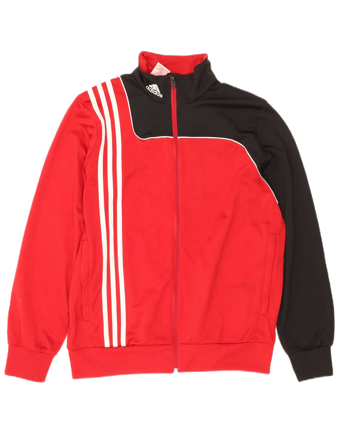 Giacca da tuta ADIDAS da ragazzo 15-16 anni Poliestere color block rosso