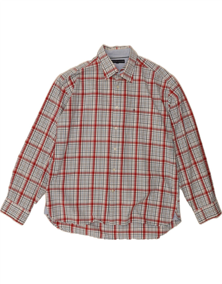 TOMMY HILFIGER Mens Shirt 2XL Red Check Vintage Tommy Hilfiger and Second-Hand Tommy Hilfiger from Messina Hembry 