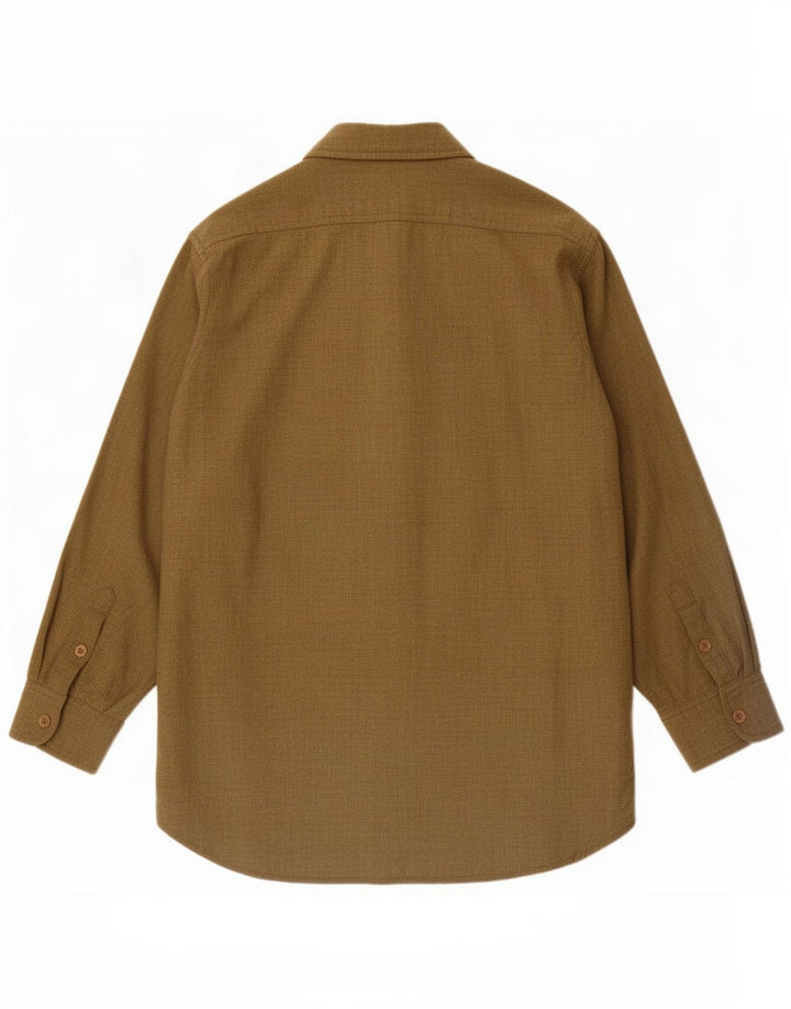 Camicia vintage in flanella da uomo verde medio Classic