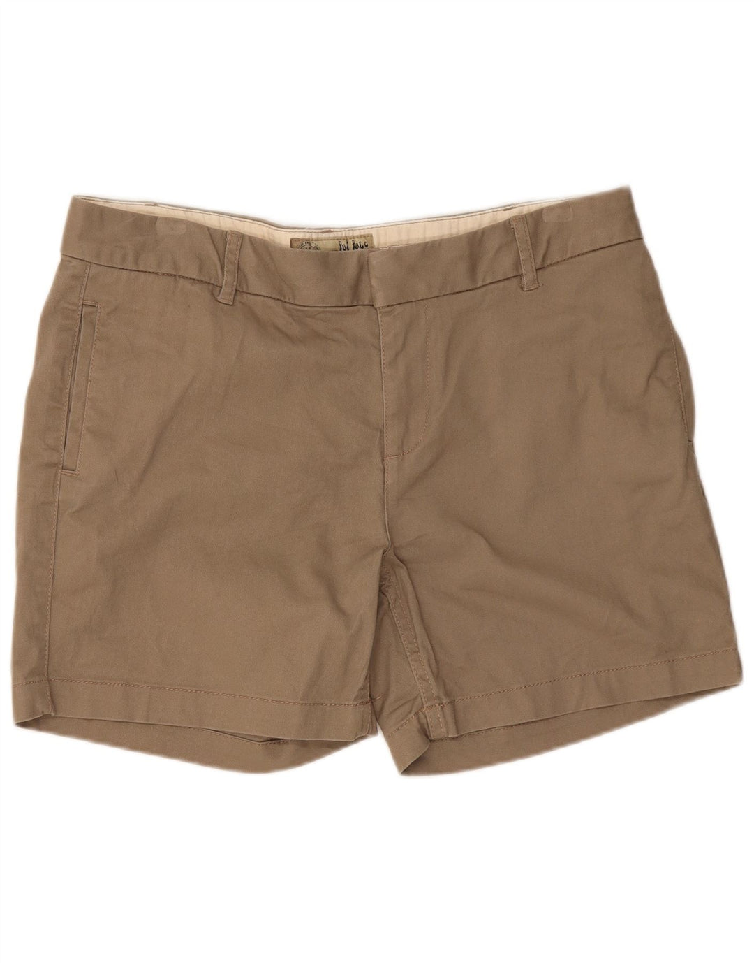 Pantaloncini chino da donna Fat Face UK 12 medi W32 cotone kaki