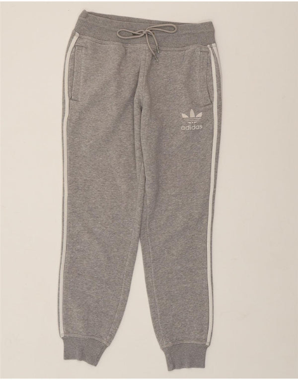 Pantaloni da tuta da donna ADIDAS Joggers UK 10 piccoli cotone grigio