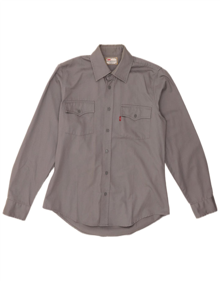 Camicia Levi's Sta-Prest da uomo in cotone grigio medio