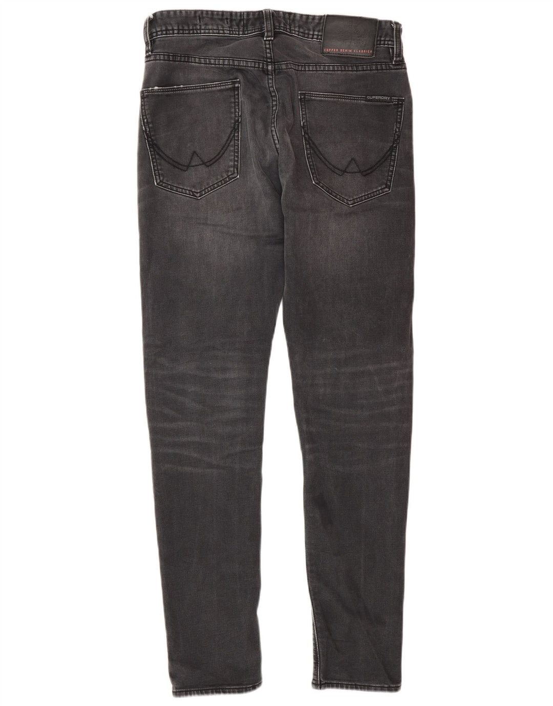 Jeans uomo slim affusolati Superdry W30 L30 cotone grigio