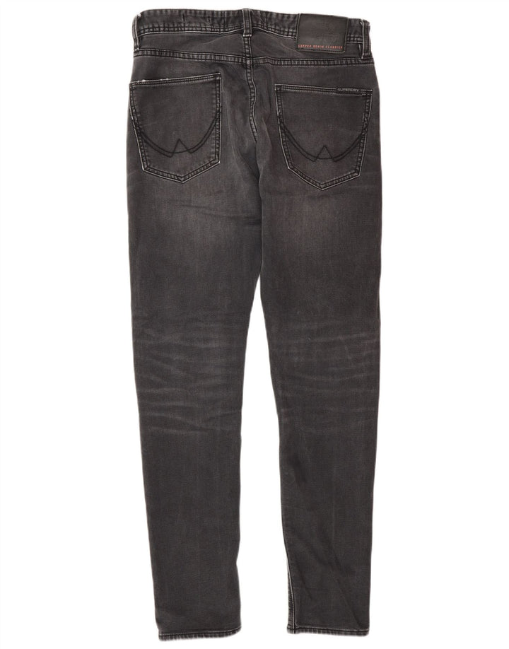 Jeans uomo slim affusolati Superdry W30 L30 cotone grigio