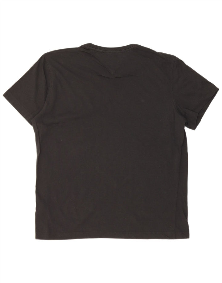 T-shirt da uomo Tommy Hilfiger Top in cotone nero medio