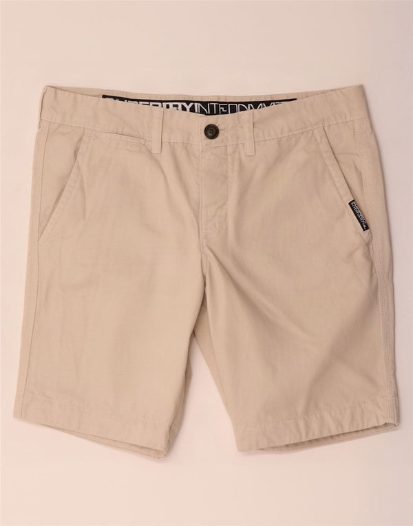 Pantaloncini chino da uomo Superdry Medium W34 Beige Cotton