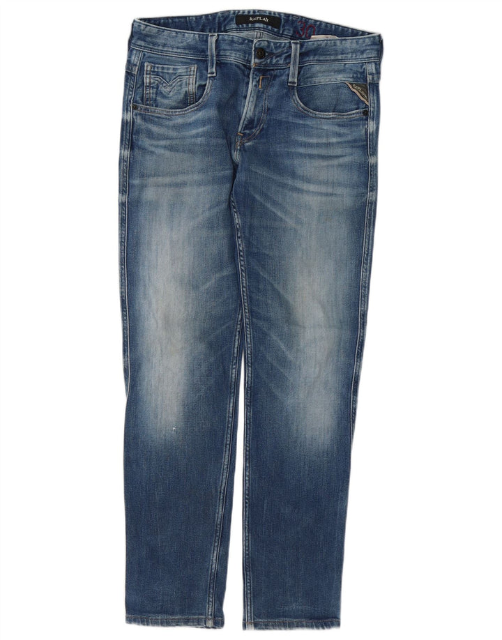 Jeans slim da donna Replay W30 L29 cotone blu