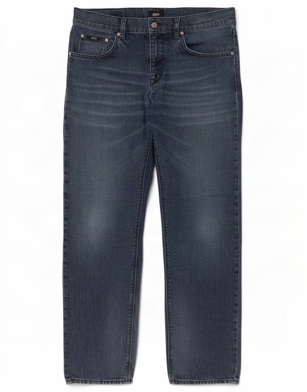 Jeans dritti da uomo Hugo Boss W36 L31 Blu Navy