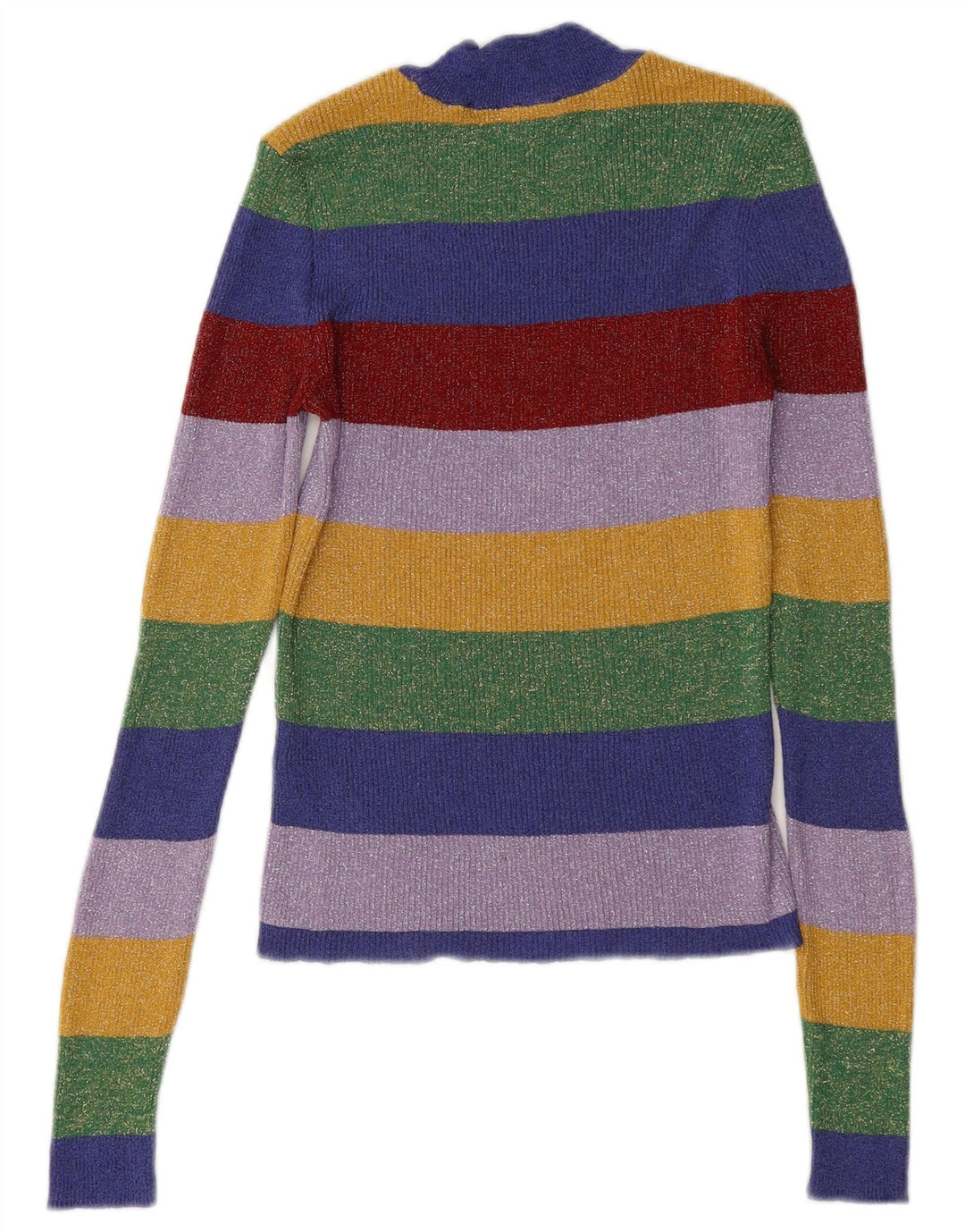 Camicetta da donna Zara Top UK 10 piccola a righe multicolore