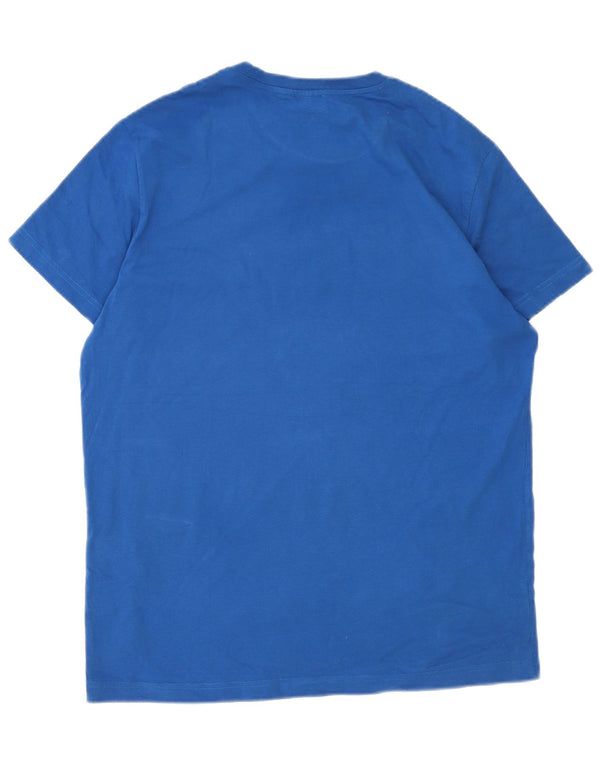 T-shirt grafica da uomo Diesel Top XL in cotone blu