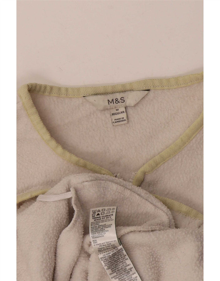 Giacca in pile da donna Marks & Spencer UK 14 Poliestere grigio medio