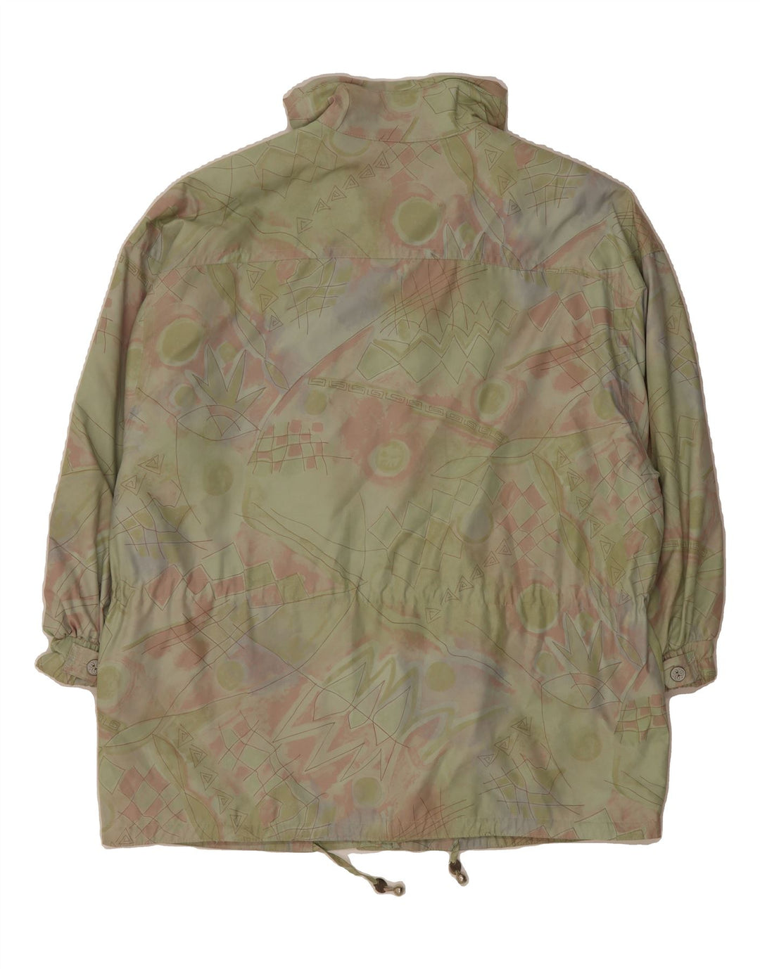 FUCHS & SCHMITT Womens Windbreaker Coat UK 20 2XL Green Geometric Vintage FUCHS & SCHMITT and Second-Hand FUCHS & SCHMITT from Messina Hembry 