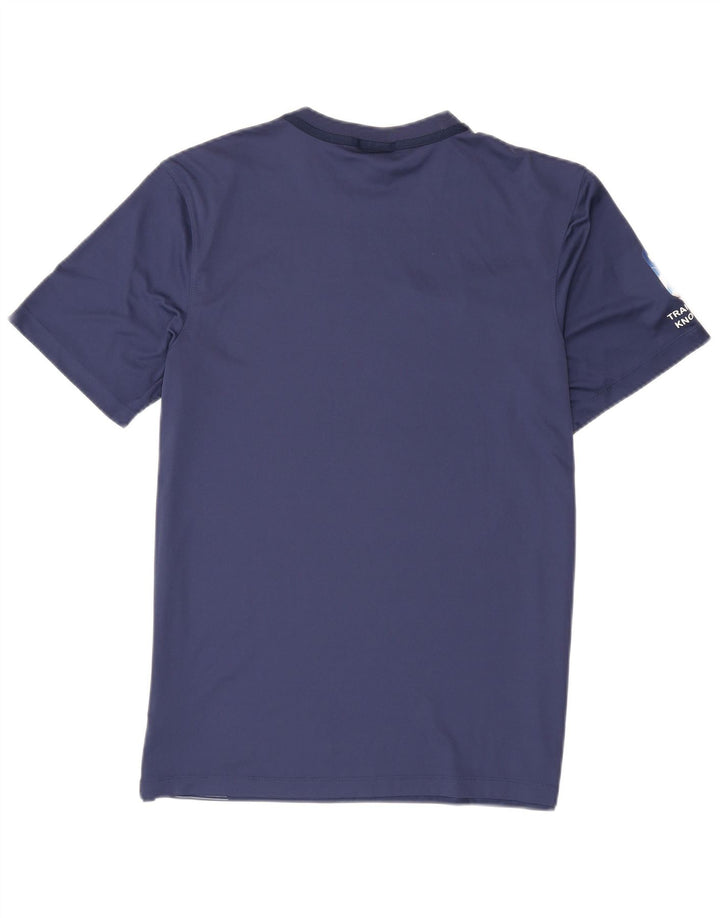 T-shirt grafica da uomo Nike Dri Fit Top color block medio blu navy