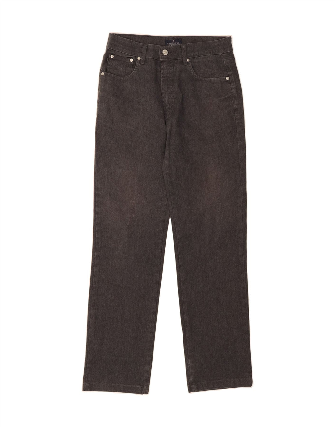 TRUSSARDI Mens Straight Jeans W28 L31 Grey Cotton Vintage Trussardi and Second-Hand Trussardi from Messina Hembry 