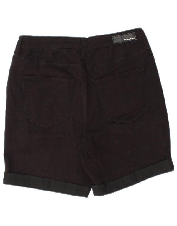 Pantaloncini di jeans da donna Dkny US 6 medi W28 cotone nero