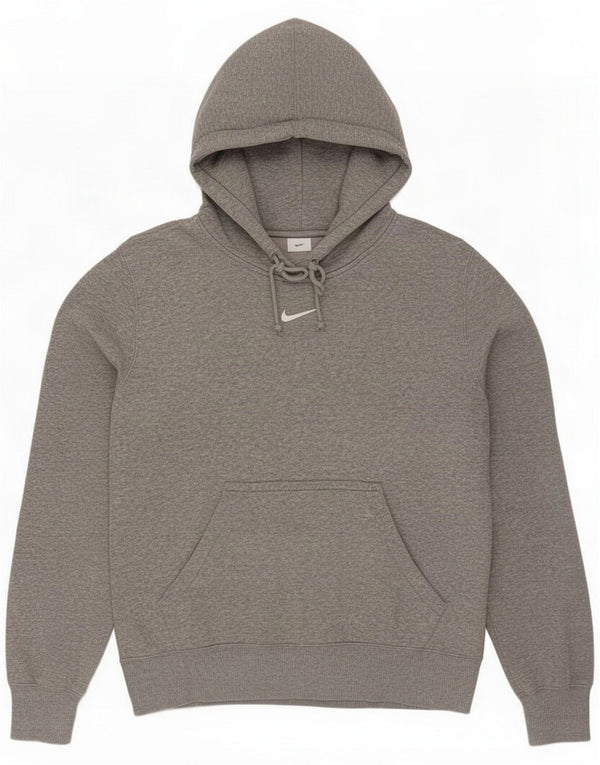 Maglia con cappuccio da donna Nike UK 14 Grigio medio Cotone