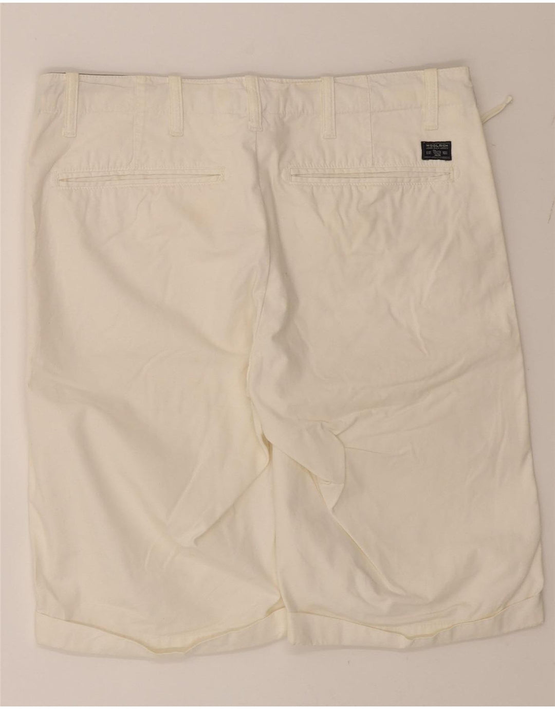 WOOLRICH Mens Casual Shorts W33 Large White Cotton Vintage Woolrich and Second-Hand Woolrich from Messina Hembry 