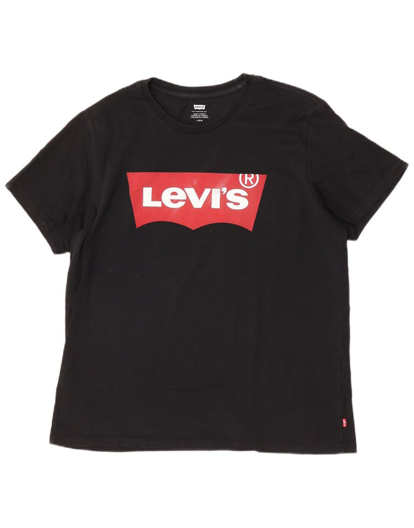 T-shirt grafica da uomo Levi's Top grande nera