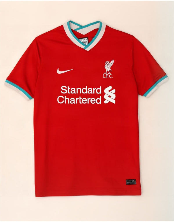 Canotta grafica Nike Liverpool da uomo, poliestere color block rosso medio