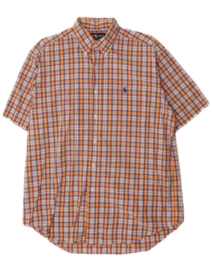 Camicia a maniche corte Blake da uomo Ralph Lauren a quadri multicolore medio