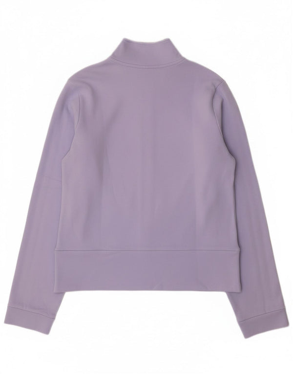Giacca da tuta da donna Adidas UK 12 cotone viola medio
