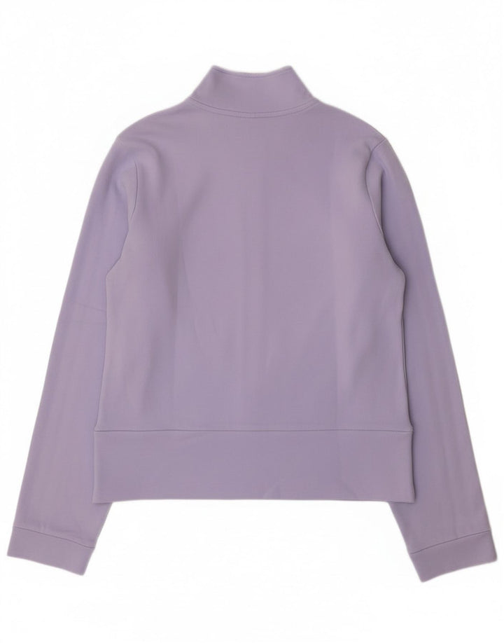 Giacca da tuta da donna Adidas UK 12 cotone viola medio