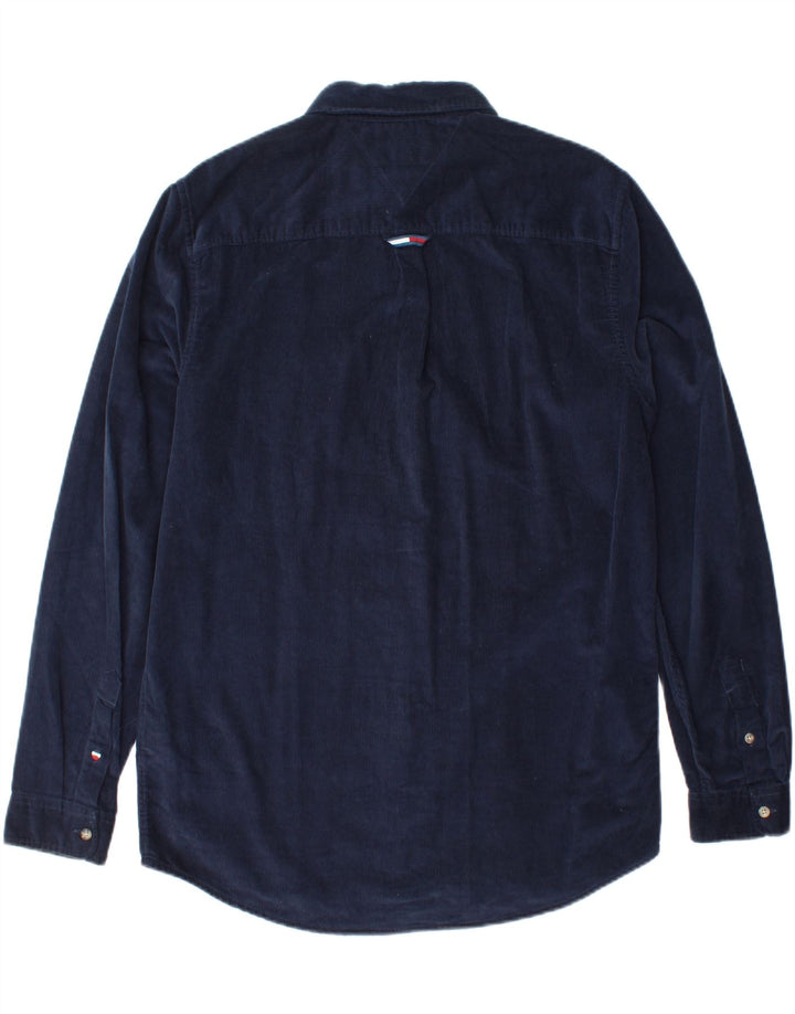 TOMMY HILFIGER Camicia da uomo in velluto a coste, cotone color block medio multicolore