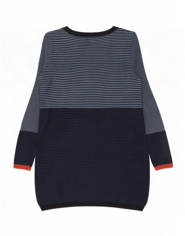 Abito maglione da donna White Stuff UK 12 Cotone color block medio blu navy