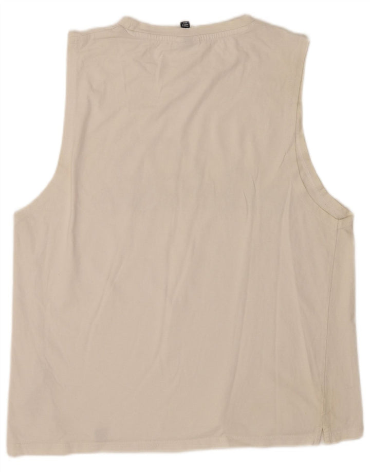 Canotta grafica da uomo Ellesse, grande, in cotone bianco