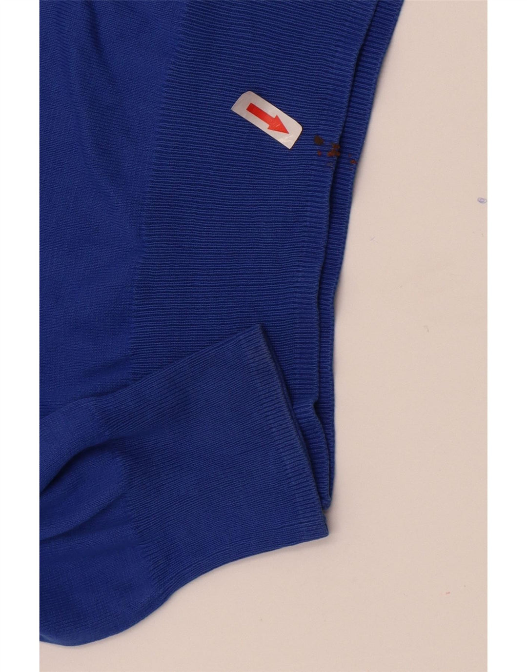 Maglione Zara da uomo con scollo a V in cotone blu medio