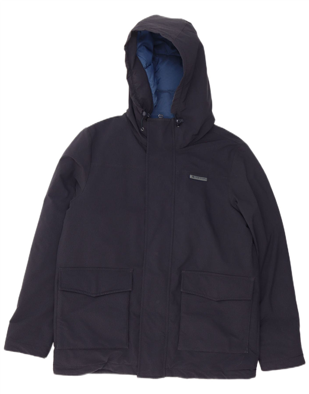 Giacca imbottita con cappuccio da uomo Kappa UK 38 media blu navy in poliammide