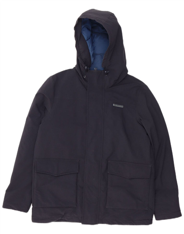 Giacca imbottita con cappuccio da uomo Kappa UK 38 media blu navy in poliammide