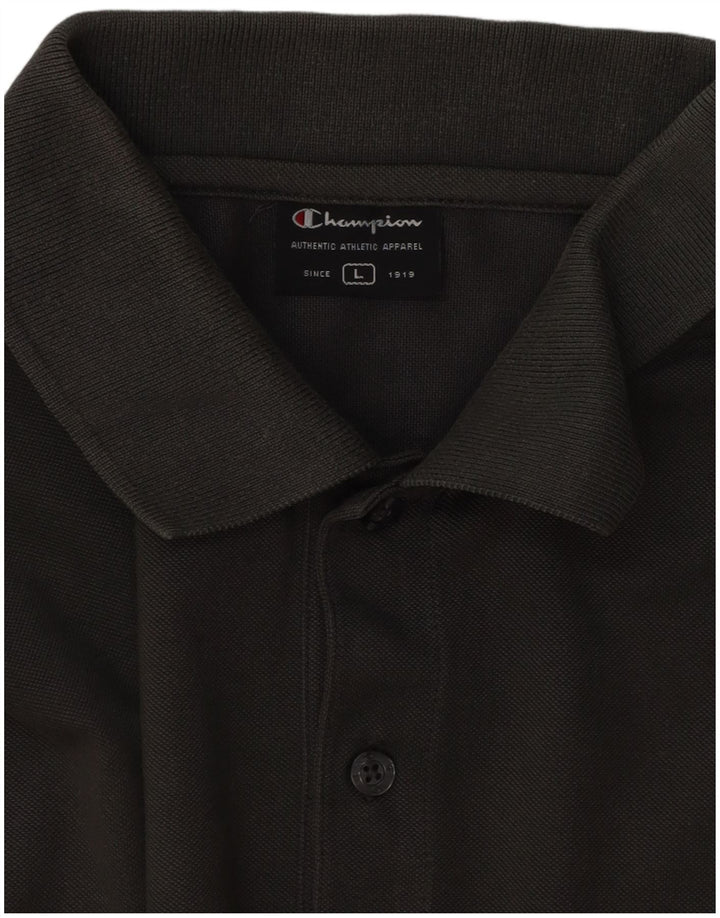 Polo da uomo Champion grande color kaki