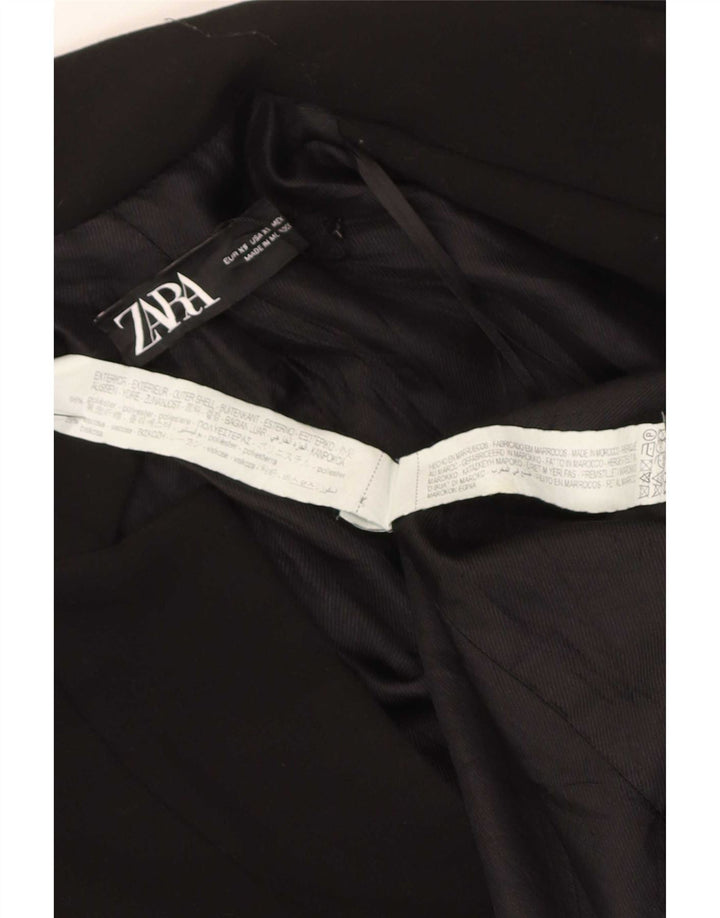 Soprabito aperto da donna Zara UK 6 XS poliestere nero