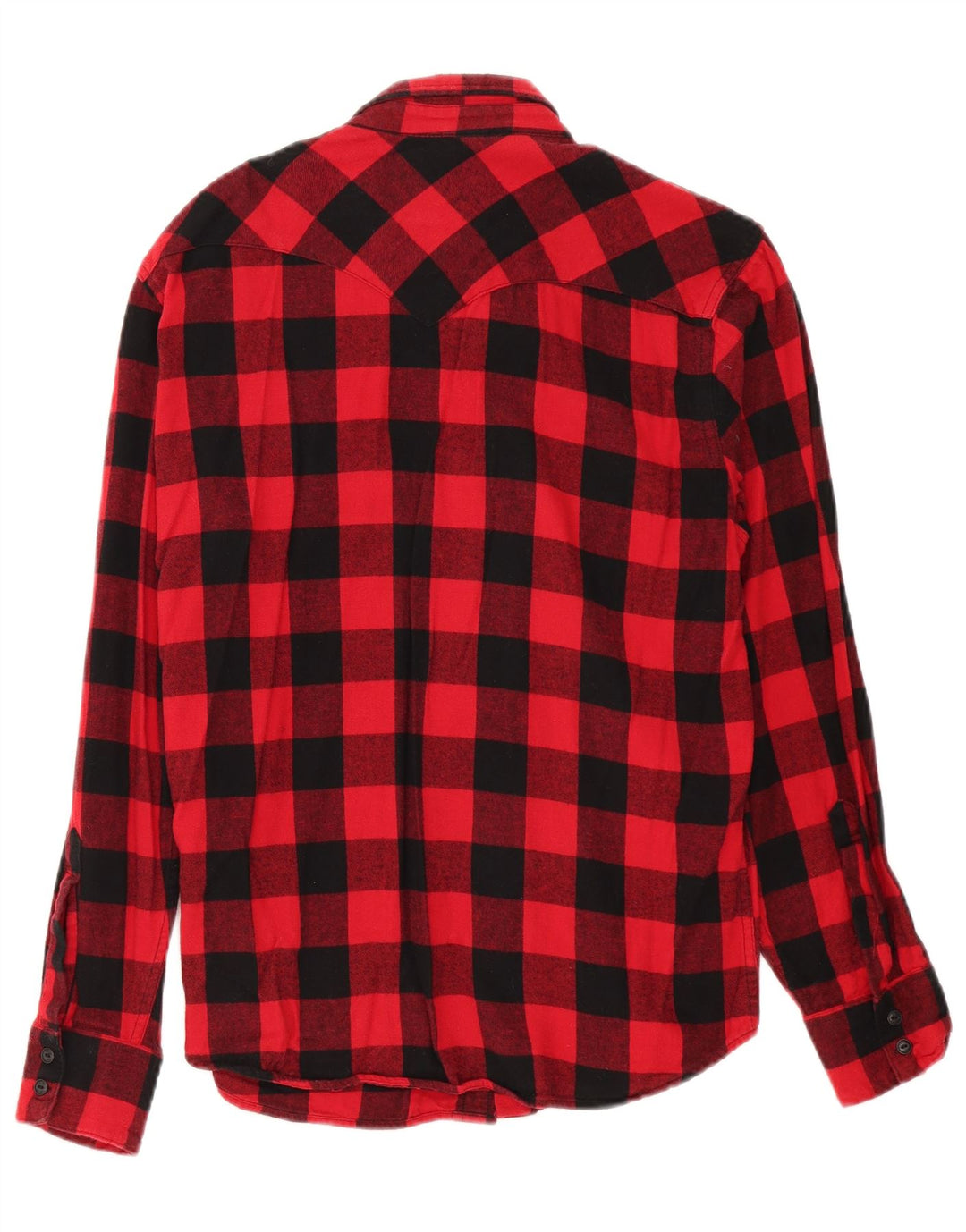 Levi's Camicia in flanella da uomo in cotone a quadri rossi grandi