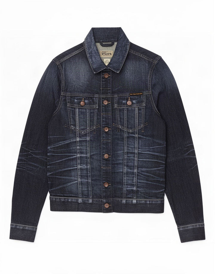 Giacca di jeans vestibilità regolare da uomo Jack & Jones UK 38 media blu navy classica