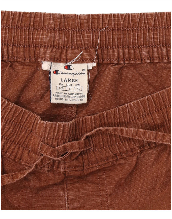 Pantaloni cargo da jogging da uomo Champion grandi W32 L28 marroni