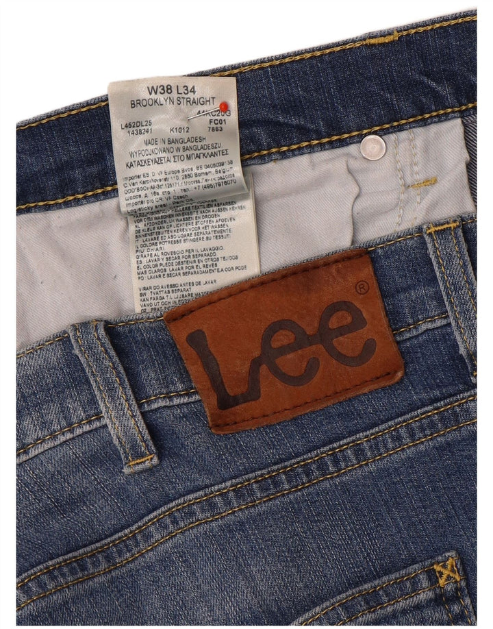 Jeans dritti da uomo Lee Brooklyn W38 L29 cotone blu
