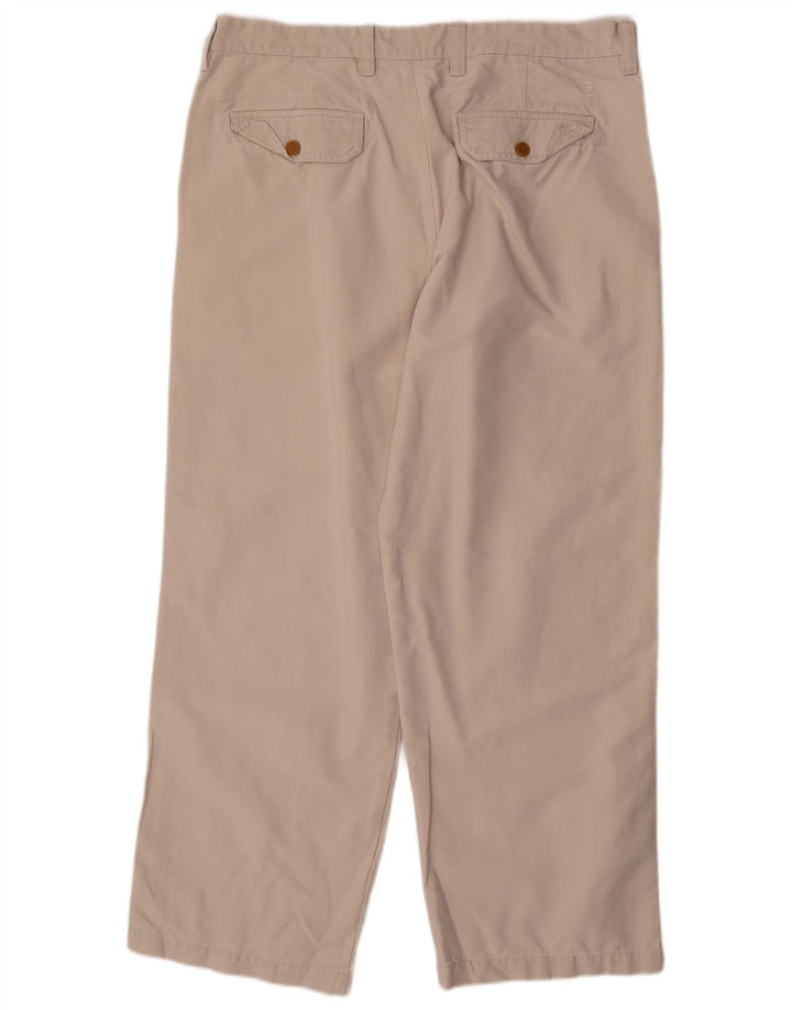 Pantaloni chino dritti da uomo IZOD W38 L30 in cotone beige