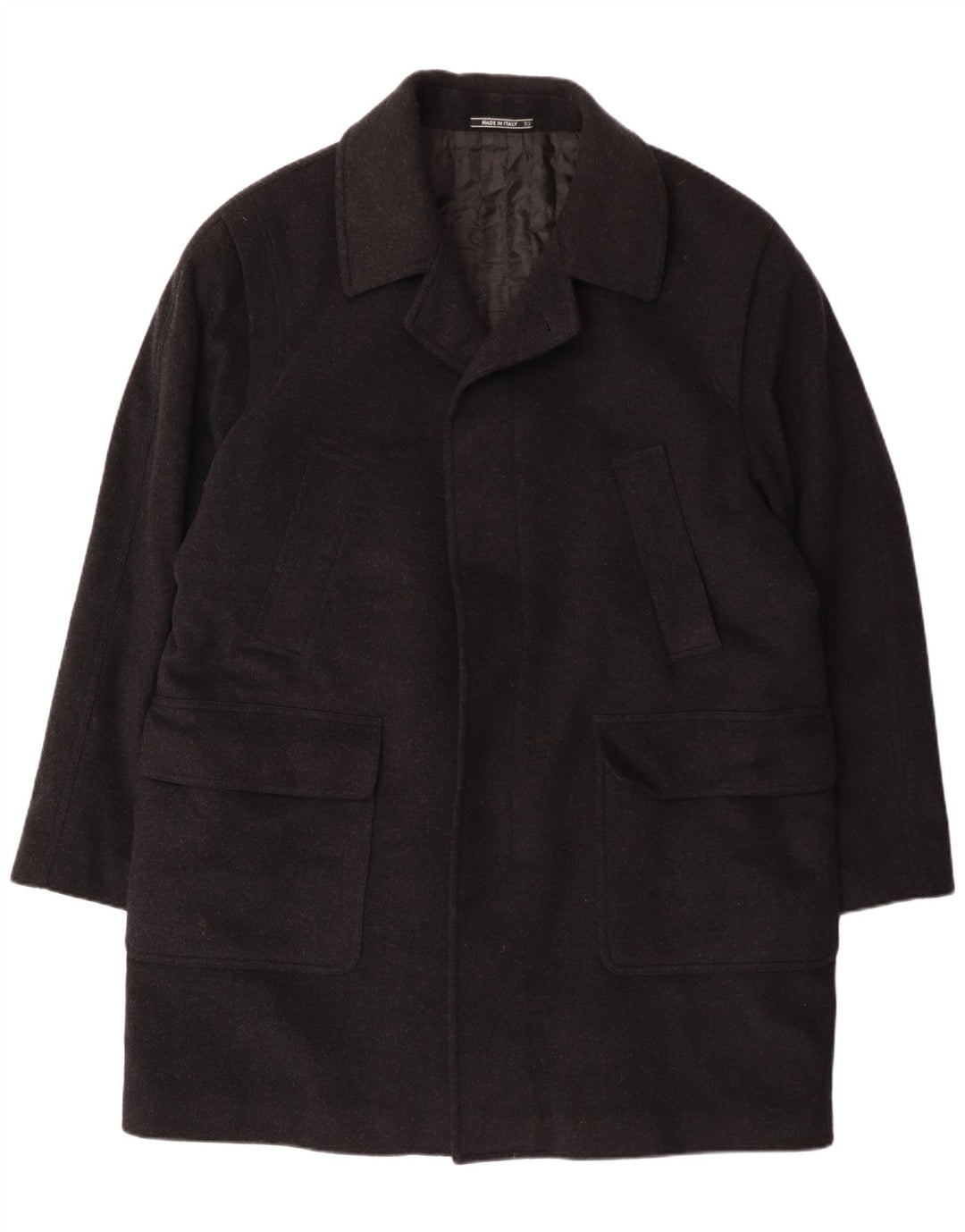 Cappotto Uomo Franco Ancona IT 52 XL Lana Nera