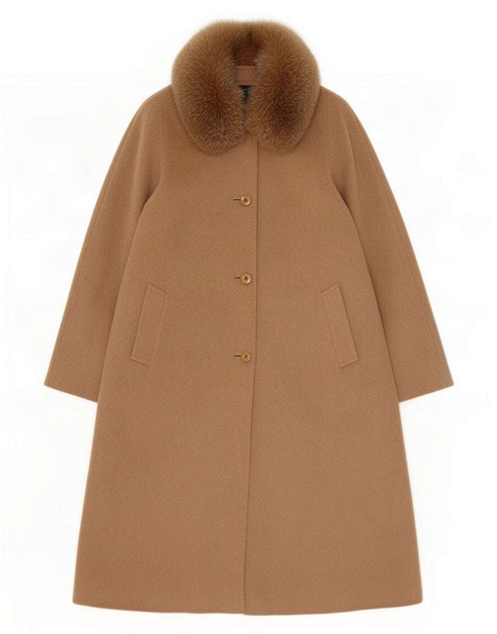 Soprabito oversize da donna Cinzia Rocca UK 18 XL lana marrone