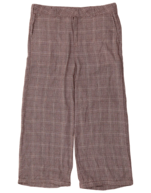 Pantaloni corti da donna Dickies vestibilità comoda US 14 XL W34 L26 scozzese marrone