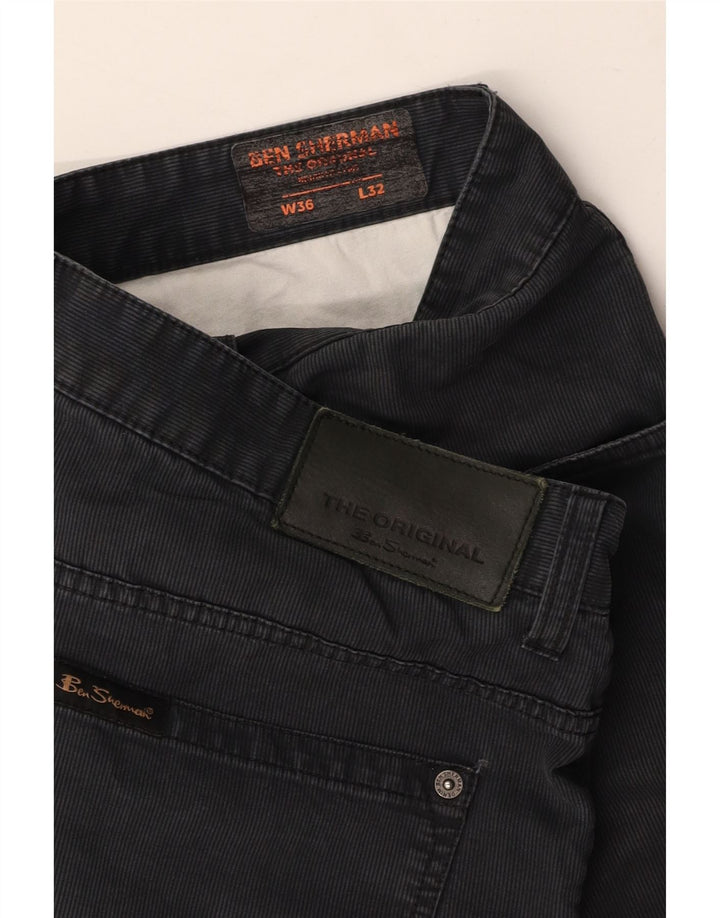 Pantaloni casual dritti da uomo BEN SHERMAN W36 L32 Grigi