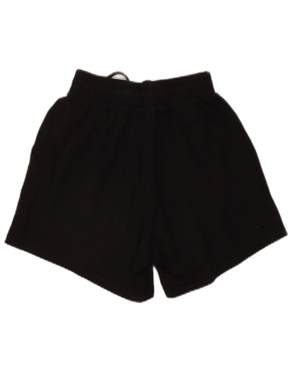 Pantaloncini sportivi grafici da donna Adidas UK 6 XS cotone nero