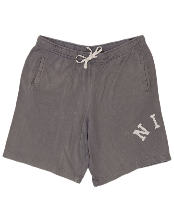Pantaloncini sportivi Nike da uomo con grafica XL in cotone grigio