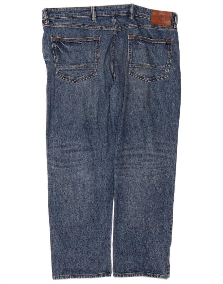 Jeans dritti da uomo Marks & Spencer W38 L29 cotone blu
